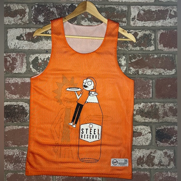Spin Ult Other - Rick & Morty Steel Reserve Reversible Basketball Mesh Tank top